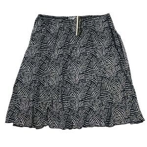 Stephen and Casey Black White Abstract Print Stretch Skirt Women’s Size 2X